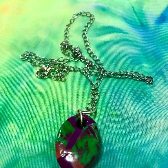 Reversible Unique Rare Vintage Boho One of a Kind Handmade Necklace - Picture 2 of 16